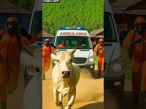 Baby calf got covered with black beetles saved by rescue team #humanity #cow #animalrescue