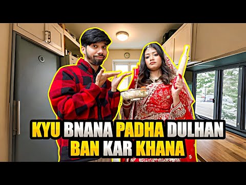 DULHAN BAN KAR KHANA BANANE KA CHALLENGE - KYA HO GAYA? 😱