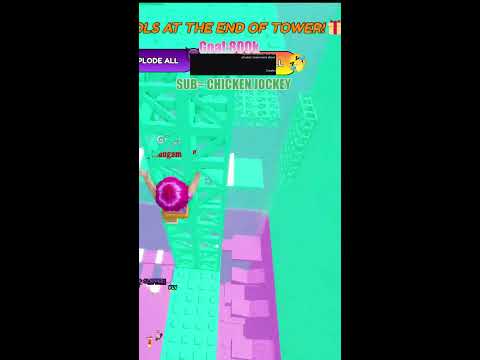 🔴Playing troll is a pinning tower! #roblox #shorts