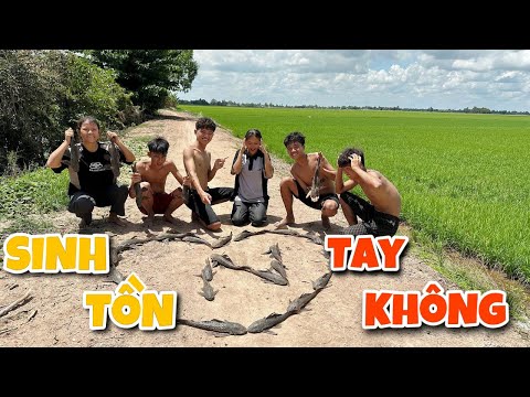 Anh Ba Phai | Thử Thách Sinh Tồn Tay Không Một Ngày Bội Thu🐟