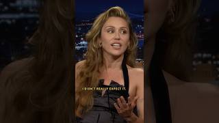 #MileyCyrus reacts to finally becoming a GRAMMY Award winner! #MileyOnFallon #FallonTonight