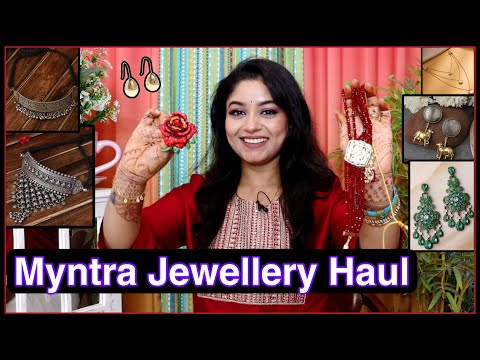 Myntra Jewellery Haul / Chokar, Earrings, Broach wedding jewellery haul / shop with Vaishali Mitra