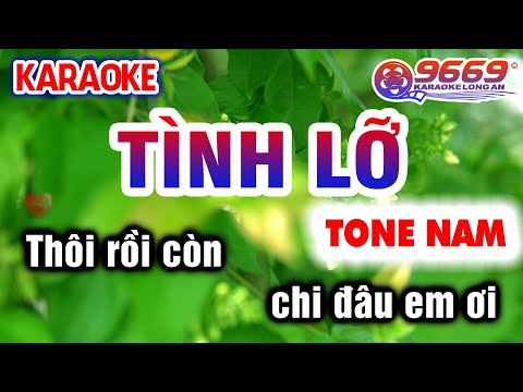 Karaoke TÌNH LỠ Tone Nam | Karaoke Organ 9669 (Thôi rồi còn chi em ơi)