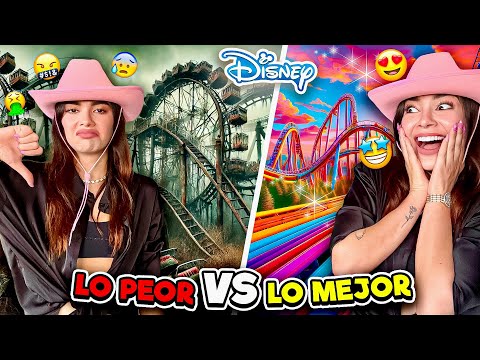 😱LA MEJOR vs. LA PEOR ATRACCIÓN de DISNEY 🎢✨ UN DIA CONMIGO EN LOS PARQUES - Lulu99