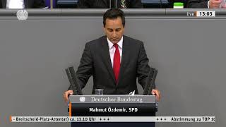 Bundestagsrede Mahmut Özdemir (SPD) zum Abschlussbericht Breitscheidplatz-Untersuchungsausschuss
