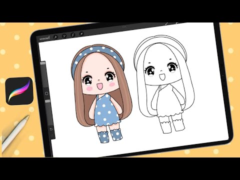 สอนวาดรูปสาวน้อยการ์ตูนน่ารักแบบง่ายๆ