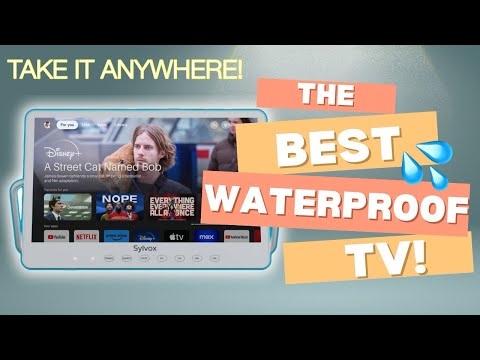 OMG!🤩 I CAN WATCH TV IN THE SHOWER! NEW WATERPROOF, PORTABLE SMART TV! SYLVOX 15.6 inch A MUST HAVE