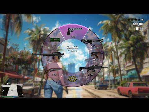 NEW GTA 6 GAMEPLAY! (Weapon Wheel + Guns)