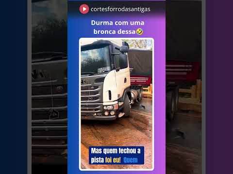 Olha a bronca 😆#carreta #caminhão #caminhoneiro #acidente #shorts #videoviral