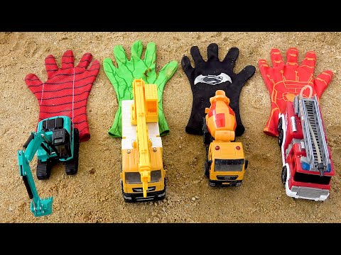 工程車和怪手 - 玩具車 - 兒童視頻