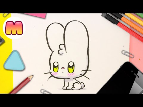 ¿Quieres Aprender a Dibujar un Conejito Kawaii Paso a Paso?