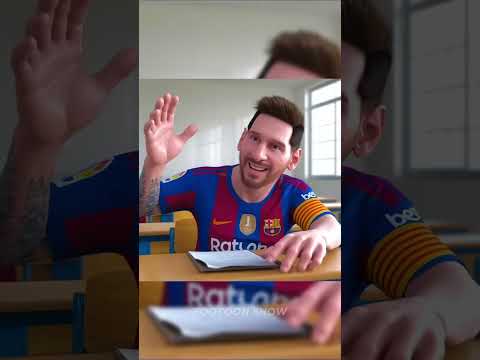 ميسي دفع رونالدو من فوق المبنى😭