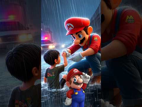 Mario's brave team saves the children ? #mario #mariobros #supermariobros #avengers