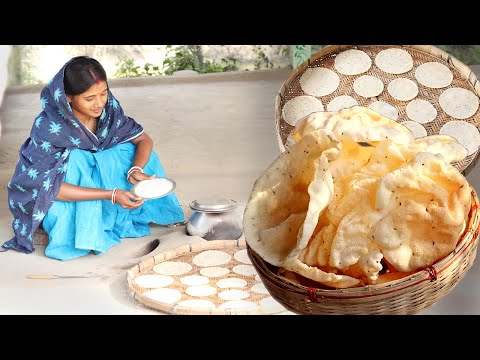 বাড়িতে খুব সহজে ১ কাপ ময়দার এক ঝুড়ি পাপড় || Homemade Papad Recipe ||