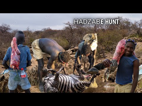 Biggest Hadzabe Hunts and Water Drinking Puddles ||True Hunters Africa