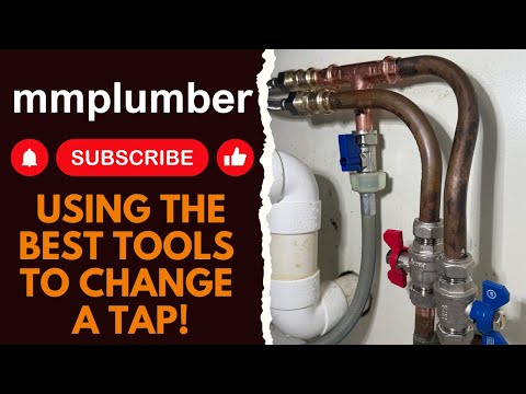 Using the best tools to replace a tap and alter pipes!