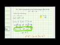 Solving Quadratic Equations and Factoring