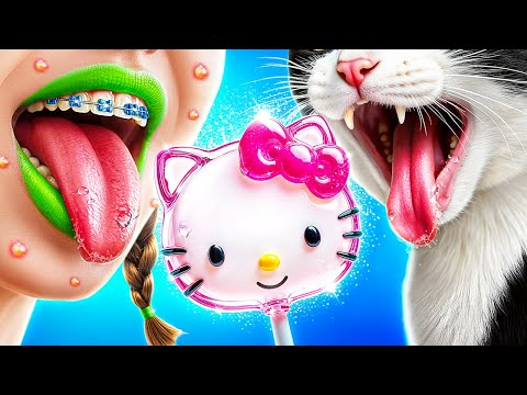 Erstaunliches MakeOver von Nerd zu Hello Kitty! Wie man eine Katze wird