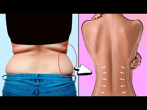 8 Exercícios Fáceis Para Reduzir os Pneuzinhos Laterais Rapidinho | Como Perder Gordura das Costas