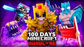 I Survived 100 Days as a WARRIOR in Minecraft Hardcore..