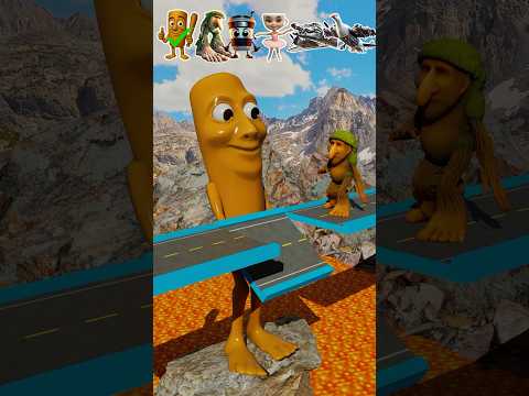 Weird Italian Characters vs Lava Challenge