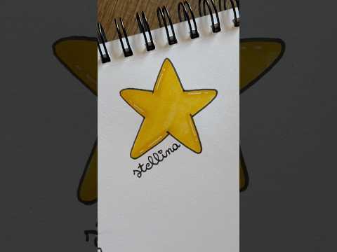 Disegnare una stella non è mai stato così facile! #disegno #tutorial #doodle #star #stella #art