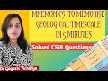Geological Time Scale Mnemonics