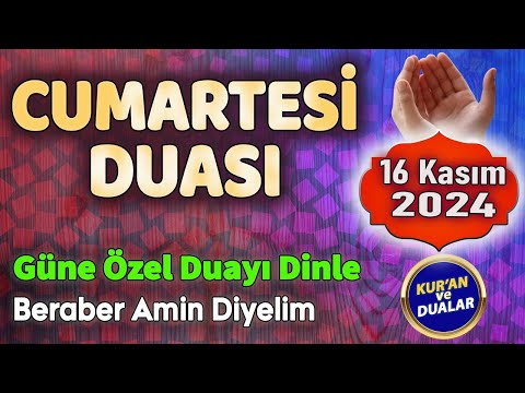 CUMARTESİ DUASI DİNLE Tesirli Dualar