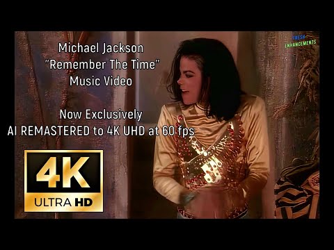 Michael Jackson - Remember The Time  (Official Music Video) in actual 4K 60fps