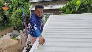 ซิก้าบูม  อุดช่องว่างใต้หลังคา ผนังแตกร้าว  โครงสร้างแยก อุดช่องว่างกันน้ำ กันสัตว์ / ช่างโจ๊ก ลำปาง