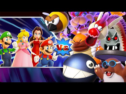 Super Mario Party Jamboree Boss Rush - Mario Vs Luigi Vs Peach Vs Pauline (Master Difficulty)