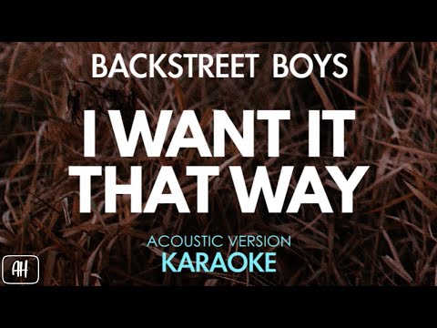 Backstreet Boys – I Want It That Way (Karaoke/Acoustic Version)