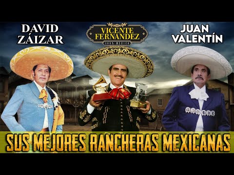 Las Mejores Rancheras Mexicanas Mix - Vicente Fernandez, Juan Valentin ft David Záizar Exitos