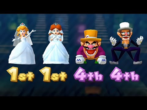 Mario Party 10 Minigames - Princess Peach and Daisy Vs Villain (Hardest Difficulty)