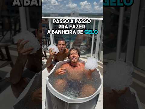 Como eu gosto de fazer a banheira de gelo 🧊 #icebath #wimhof