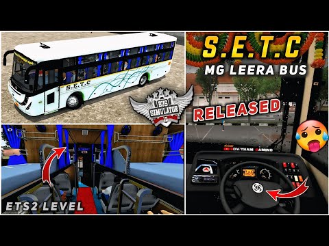 download REALISTIC SETC MG LEERA SLEEPER + SEATER BUS MOD for bus simulator indonesia | BUSSID V4.3