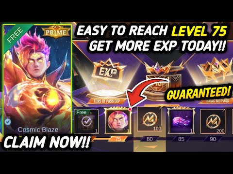 GUARANTEED LEVEL 75 & CLAIM PRIME SKIN | M6 Pass Party Week Event - MLBB