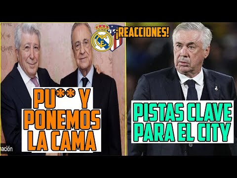 ANCELOTTI Y EL MADRID ESTA VEZ SE PONEN DE RODILLAS ANTE OTRO ROBO Y DE COMIDA Y RISAS CON EL ALETI