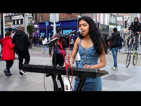 "Blinding Lights" on Grafton Street with Brinda Irani. (The Weeknd) cover.