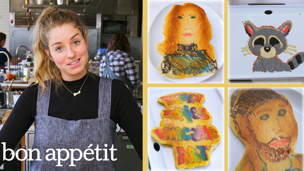 Pro Chef Tries Pancake Art for the First Time #01