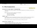 Specific Heat and Calorimetry Concepts