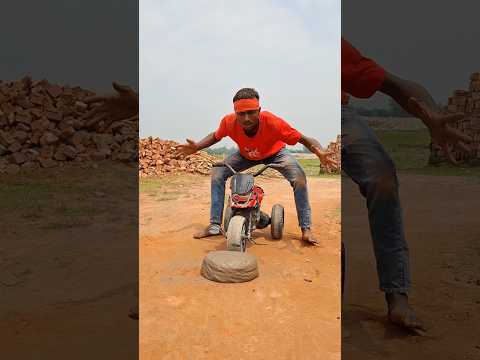 Storage of small motorcycle.