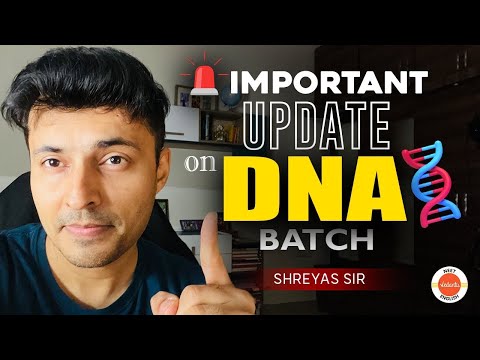 Urgent 🚨Announcement on DNA 2026 Batch   Shreyas Sir