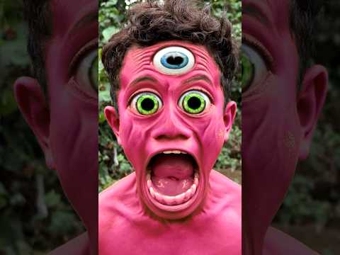 Hulk Boy Scary Transformation with skinny Red hulk #shorts