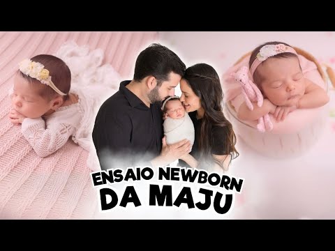 Vlog - Fotos newborn da Maju + colocamos brinquinho método humanizado. 🩷