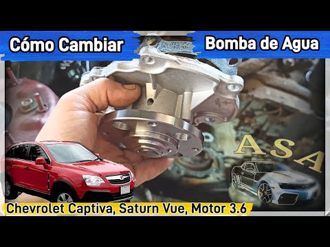 Cómo cambiar Bomba de Agua Chevrolet Captiva, Fuga de Anticongelante, Motor 3.6