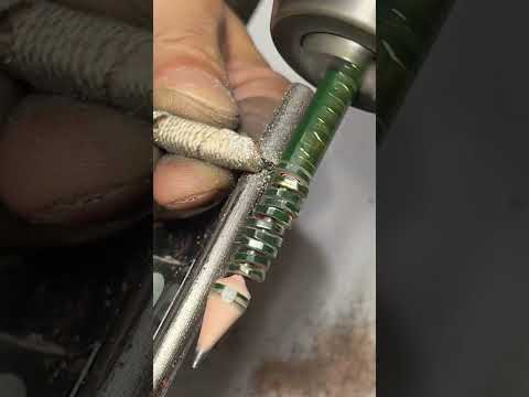 Pencil play 108#woodturning #woodturner #pencilsharpener#greenwoodworking #woodcraft#Pencil #木工旋盤#木工