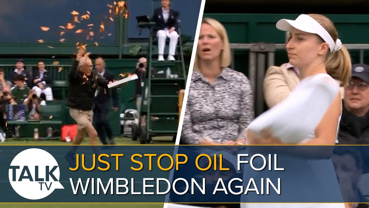 Just Stop Oil DISRUPT Wimbledon AGAIN