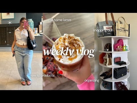 weekly vlog: new lattes at home + I'm crying again + new bags + new products + organizing & more