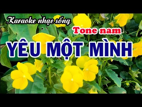 Karaoke nhạc sống YÊU MỘT MÌNH – TONE NAM